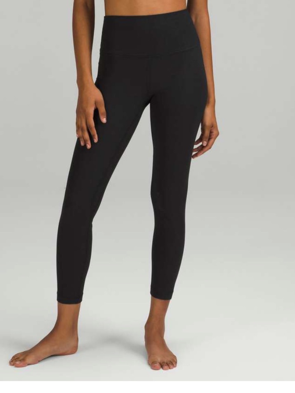 Lululemon black align ribbed 25” leggings size 4